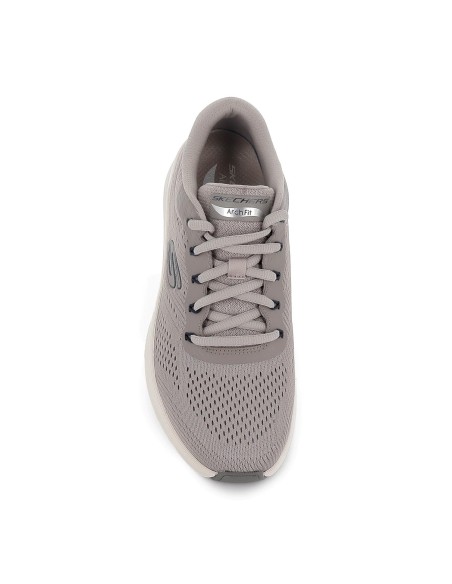Deportivas cordones malla transpirable hombre taupe