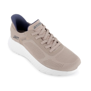 Deportivas Slip-Ins veganas cordones y Memory Foam hombre taupe 2