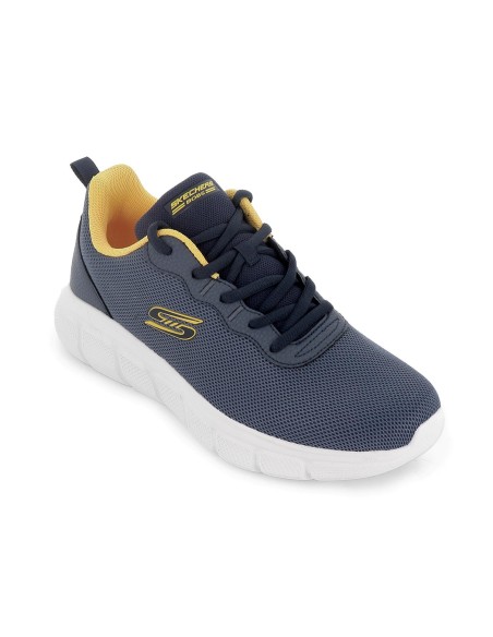 Deportivas veganas cordones y Memory Foam hombre azul