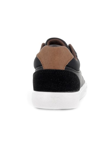 Deportivo tipo tenis collarin acolchado plano hombre negro