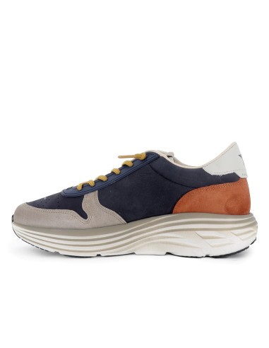 Deportivo piel piso volumen ligero hombre azul