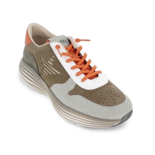 Deportivo piel piso volumen ligero hombre kaki 2