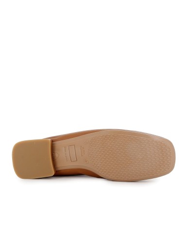 Bailarina piel grabados suave y tacon bajo 2cm mujer cuero