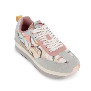 Deportiva textil fantasia plantilla extraible mujer rosa 2