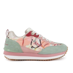 Deportiva textil fantasia plantilla extraible mujer verde