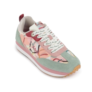 Deportiva textil fantasia plantilla extraible mujer verde 2