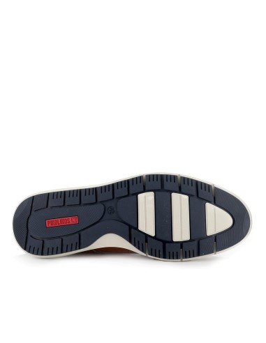 Zapato cordones de piel lisa ligero hombre brandy