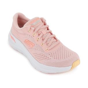 Deporte malla con cordones beige cómodo mujer rosa 2