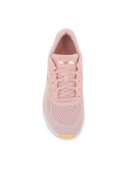Deporte malla con cordones beige cómodo mujer rosa
