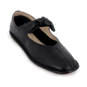 Bailarina piel lazo elastico y plantilla acolchada mujer negro 2