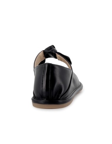 Bailarina piel lazo elastico y plantilla acolchada mujer negro