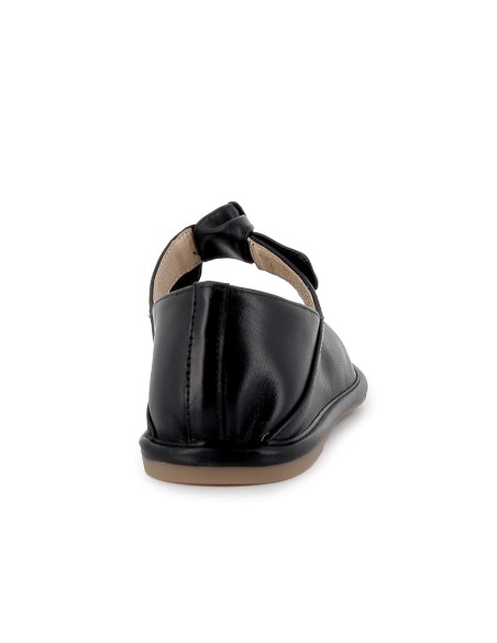 Bailarina piel lazo elastico y plantilla acolchada mujer negro