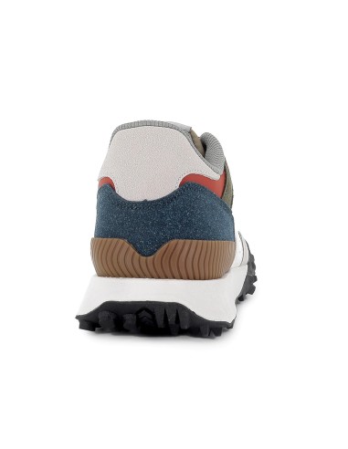 Deportiva piel napa y serraje cordones y plantilla extraible hombre verde