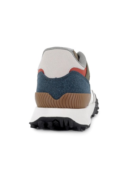 Deportiva piel napa y serraje cordones y plantilla extraible hombre verde