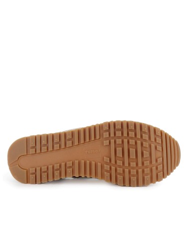 Deportiva piel con cintas plataforma mujer plateada