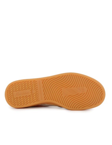 Deportivos piel serraje detalle lineas hombre beige