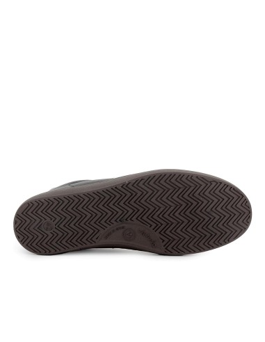 Deportivo piel contraste puntera cordones hombre negro