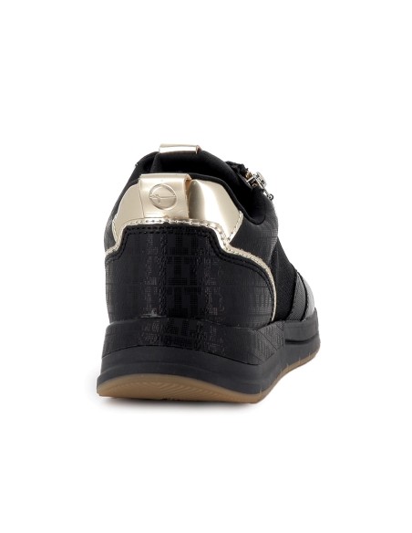 Deportiva vegana con cordones y plantilla extraible mujer negro