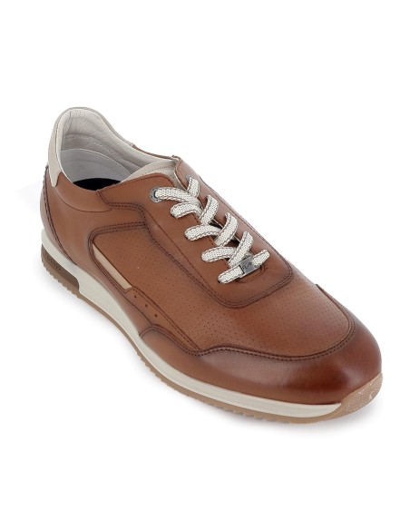 Deportivos piel calidad diseño picados hombre cuero