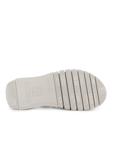 Sandalia de diario velcros y plataforma piel mujer verde