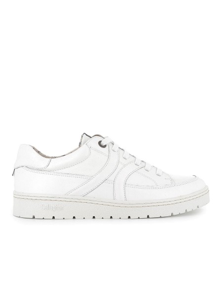Zapato cordones piel tipo sport suela cosida hombre blanco