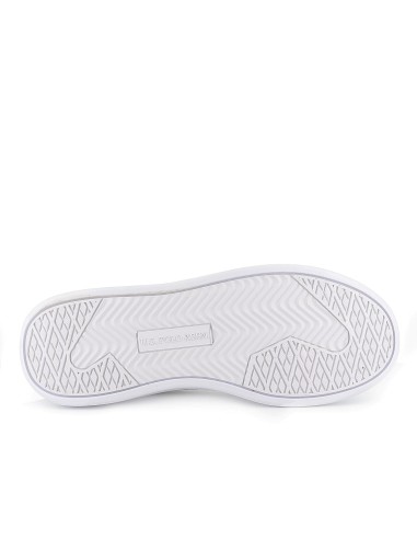 Deportiva tenis bandera trasera y suela volumen hombre blanco