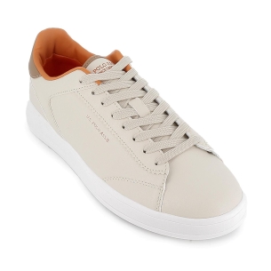 Deportivos tenis cordones suela volumen hombre blanco 2