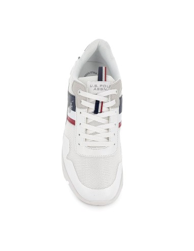 Deportivos napa y nylon cordones suela dentada hombre blanco
