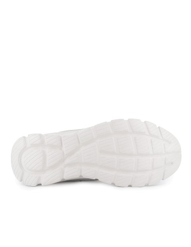 Deportivos napa y nylon cordones suela dentada hombre blanco