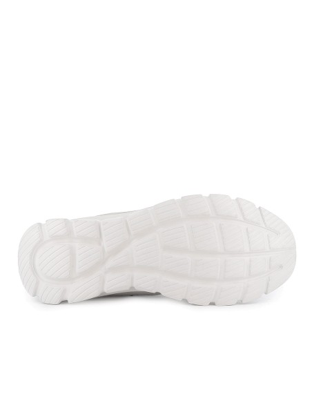 Deportivos napa y nylon cordones suela dentada hombre blanco