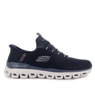 Deportivas veganas con cordones elasticos slip-Ins hombre azul
