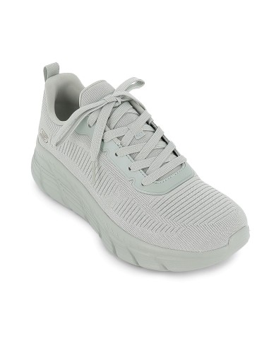 Sneakers cordones mujer malla knit verde