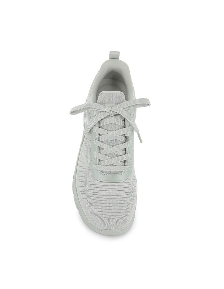 Sneakers cordones mujer malla knit verde