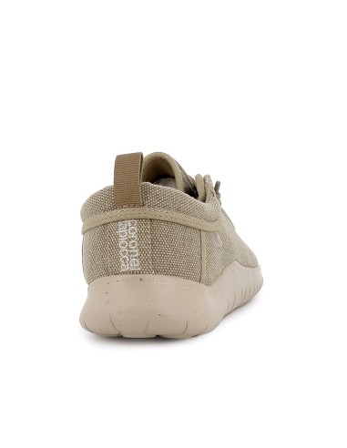 Zapato elastico wallabi textil y ligero hombre taupe