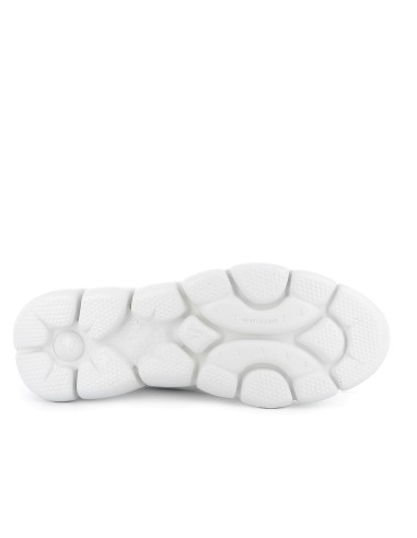 Deportivo piel con costuras y tecnologia para calce mujer blanco