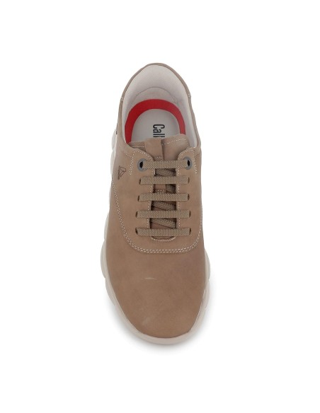 Zapato cordones piel con costuras y tecnologia para calce hombre azul