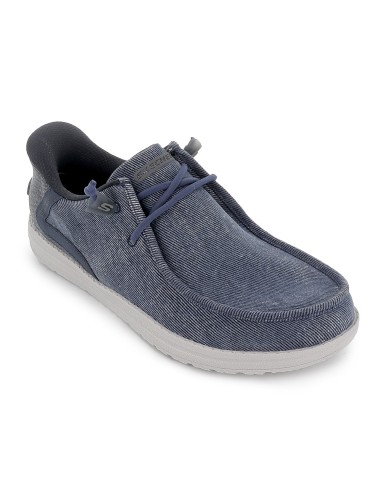 Mocasin casual Slip-Ins cordones elásticos para hombre azul