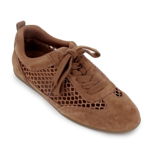 Deportivo piel serraje rejilla plano mujer cuero 2