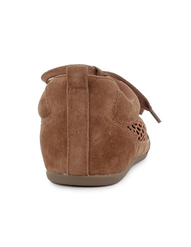 Deportivo piel serraje rejilla plano mujer cuero