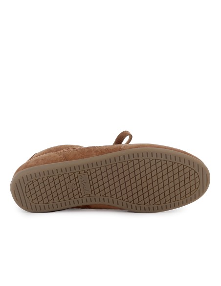 Deportivo piel serraje rejilla plano mujer cuero