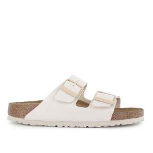 Sandalia abierta dos hebilla y suela EVA mujer blanco