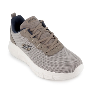 Deportivas veganas cordones y Memory Foam hombre taupe 2