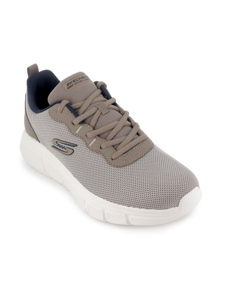 Deportivas veganas cordones y Memory Foam hombre taupe