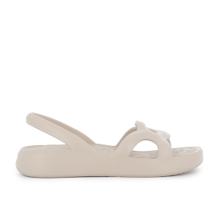 Sandalia blanda y extralight pala diseño circulares mujer beige