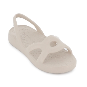 Sandalia blanda y extralight pala diseño circulares mujer beige 2