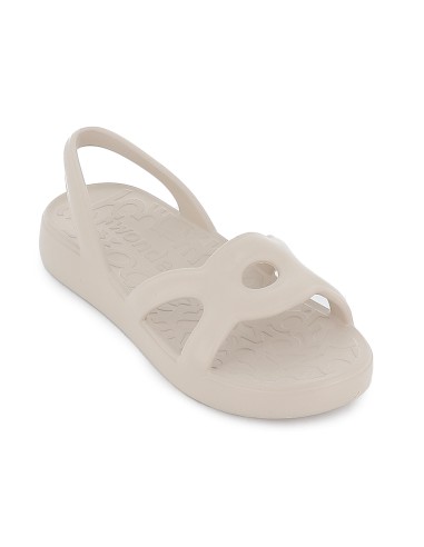 Sandalia blanda y extralight pala diseño circulares mujer beige