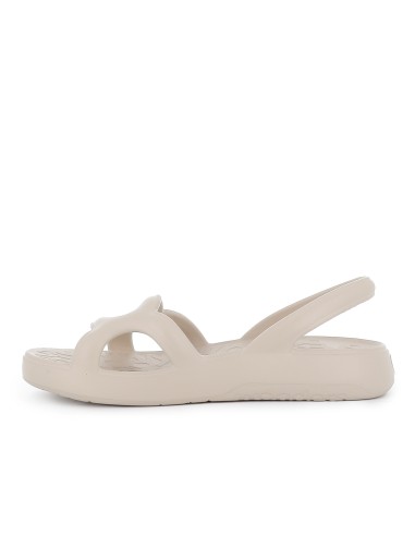 Sandalia blanda y extralight pala diseño circulares mujer beige