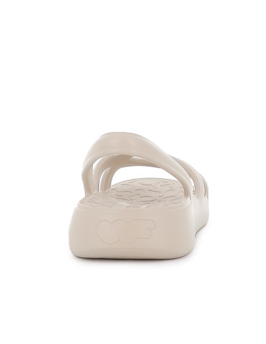 Sandalia blanda y extralight pala diseño circulares mujer beige