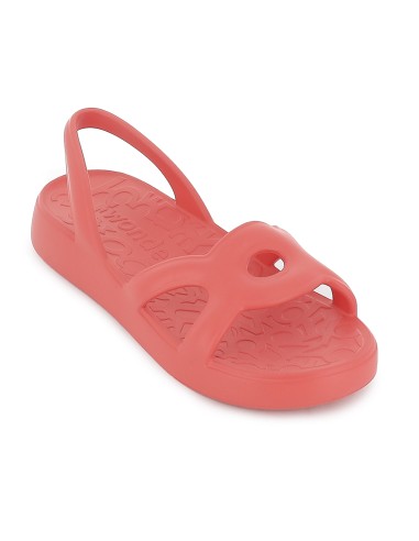 Sandalia blanda y extralight pala diseño circulares mujer coral