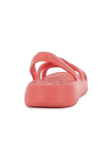 Sandalia blanda y extralight pala diseño circulares mujer coral